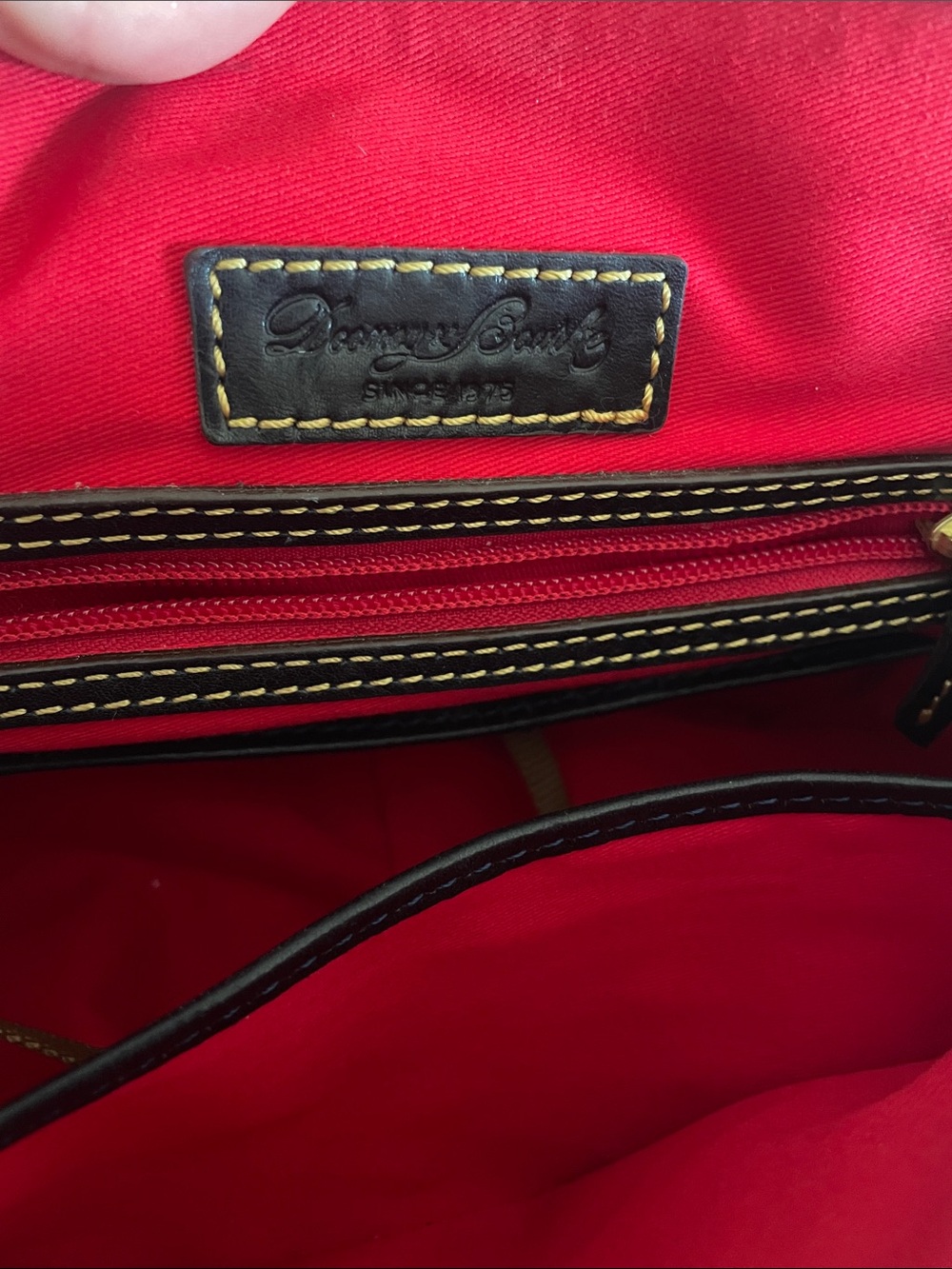 Dooney & bourke medium mail Florentine navy blue satchel bag NWT - Picture 6 of 7